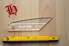 Befiederungs-Schablone Raptor 5,5