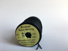 Brownell Nylon Serving Thread No. 4 black